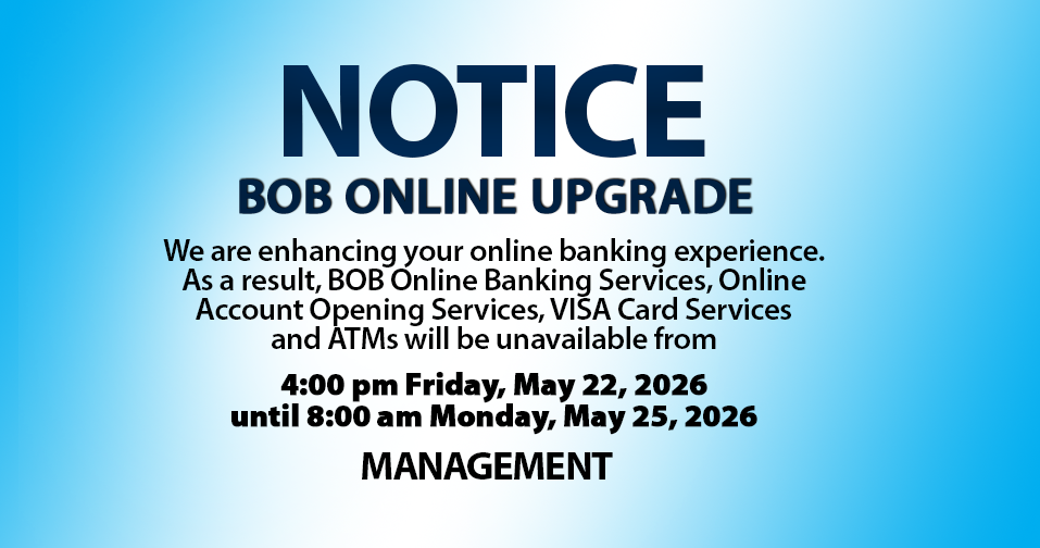 BOB Online Upgrade